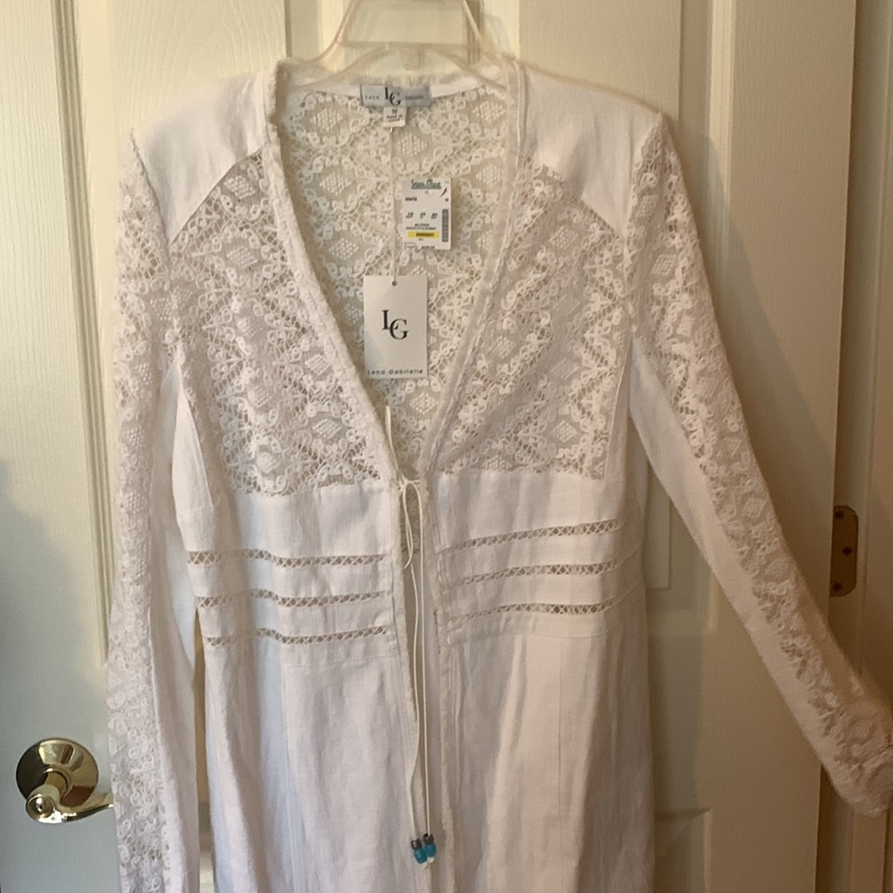 Lena Gabrielle lace open front detail jacket  Size 10